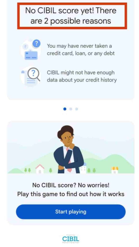 CIBIL Score On Google Pay