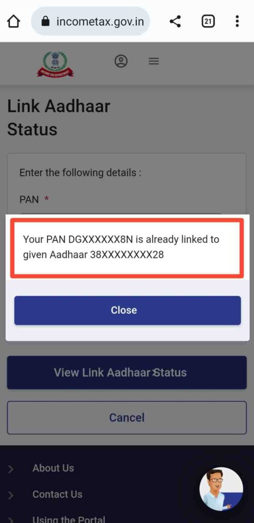 Pan Aadhaar Link Status: कैसे चेक करें 2024 6 Pan Aadhaar Link Status
