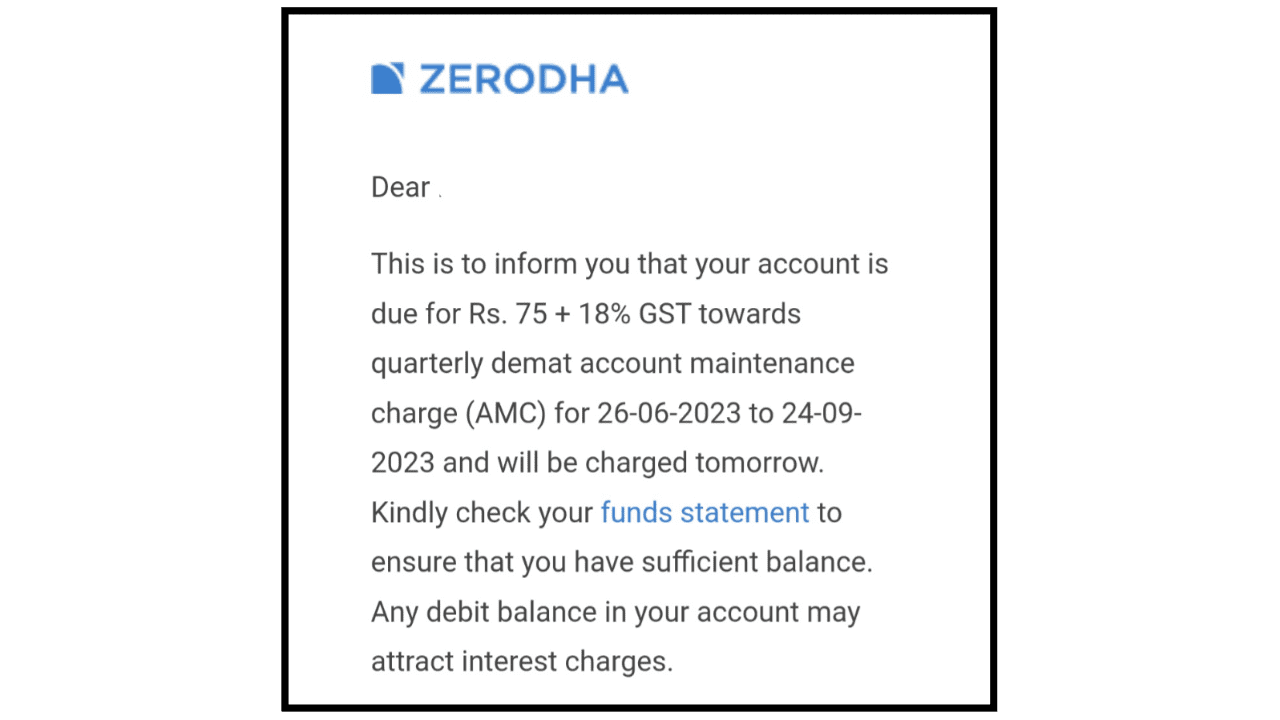 Zerodha AMC Charge 2024 जाने कैसे और कितना लेता है! MONEY NEST