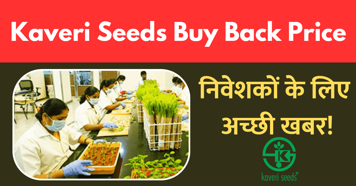 Kaveri Seeds Buy Back