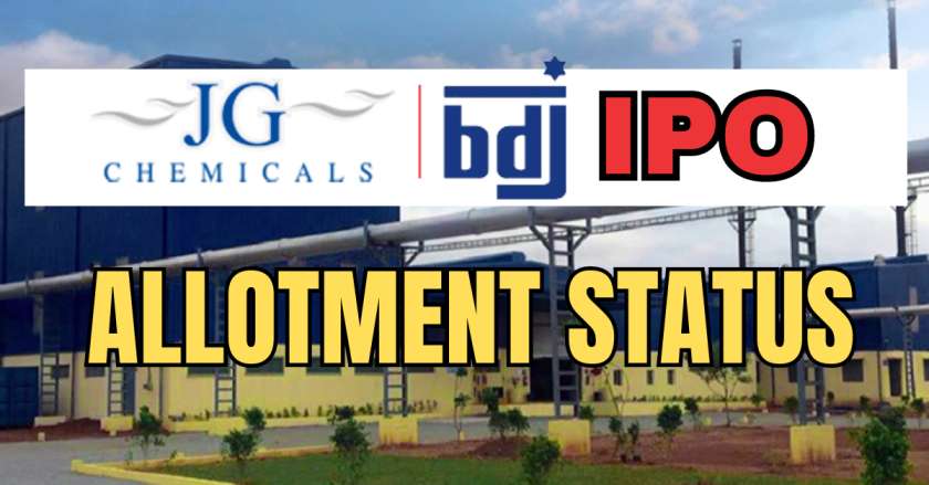 JG Chemicals IPO Allotment Status