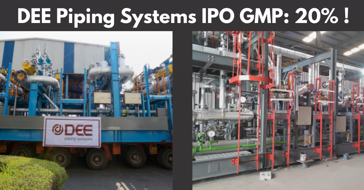 DEE Piping Systems IPO GMP