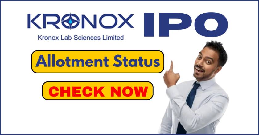 Kronox Lab Sciences IPO Allotment Status