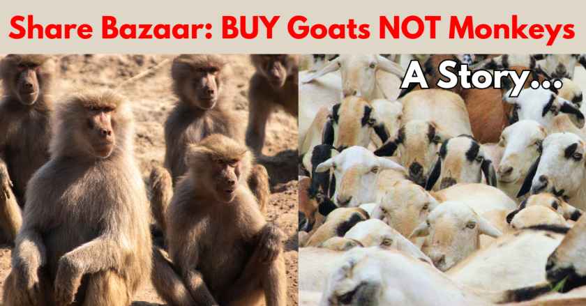 Share Bazaar of Monkeys and Goats story Hindi