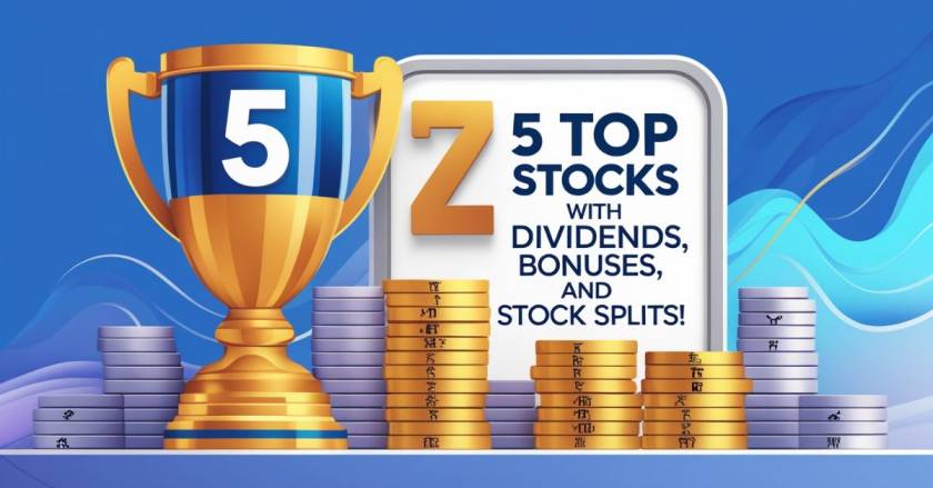 5 Top Stocks with Dividends, Bonuses and Stock Splits!